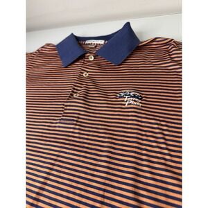 Mens Peter Millar Torrey Pines Striped Polo Golf Shirt Size Large